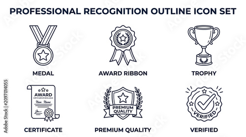 Recognition icons display achievement.