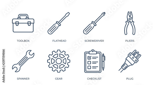 Toolbox set shows essential hardware.