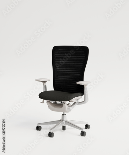 Modern Ergonomic Office Chair on White Background
