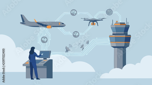 AI Air Traffic Control System: Drone, Aircraft, and Operator Management