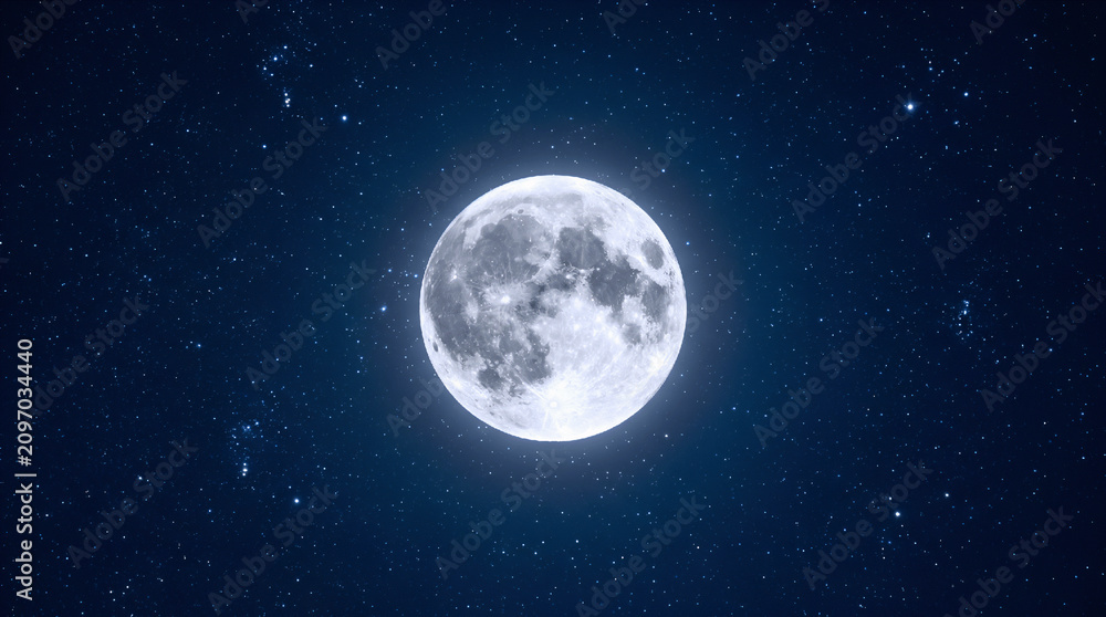 Fototapeta premium full moon in the sky