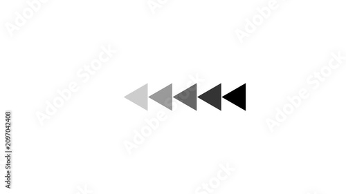  left-directional arrow loop animation. Arrow icon concept animation right to left direction looping arrow abstract directional arrow loading bar animation on background 4k