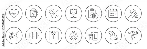 Canvastavla Lifestyle-themed line icon set