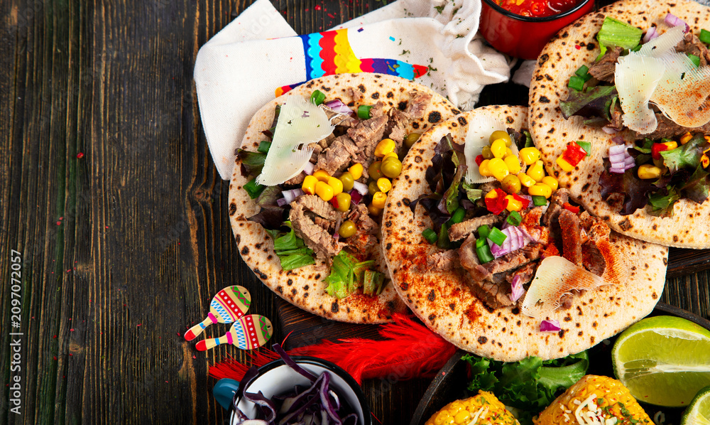 Fotografie Mexican cuisine concept.