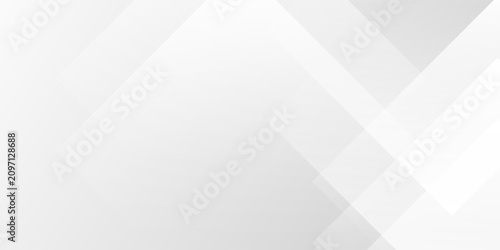 Foto Minimalist white abstract geometric background with overlapping diagonal shapes