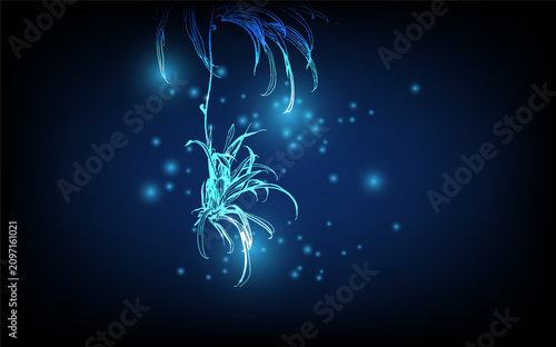 Luxury neon glowing lines, magic energy space light concept, luxury abstract background