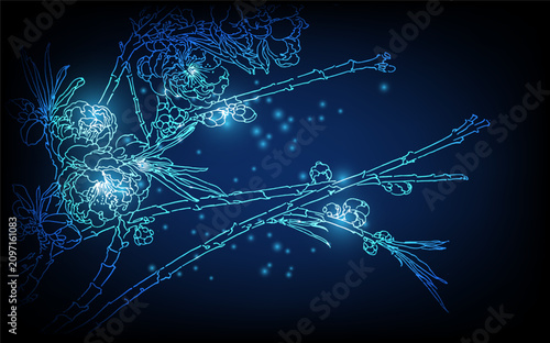 Luxury neon glowing lines, magic energy space light concept, luxury abstract background