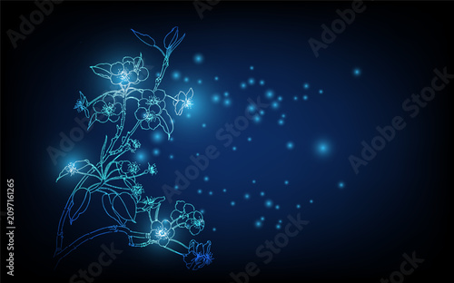 Luxury neon glowing lines, magic energy space light concept, luxury abstract background