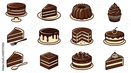 Canvastavla Chocolate cakes and desserts collection.