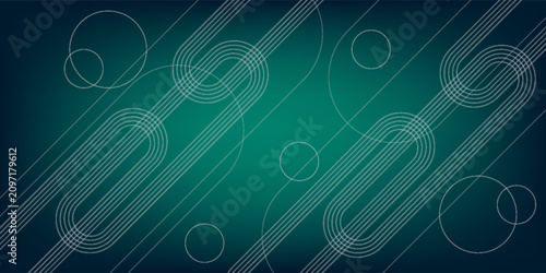 Photos Digital technology speed connect blue green background, cyber nano information,