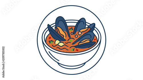 Quadro em tela Crab seafood dish on plate.