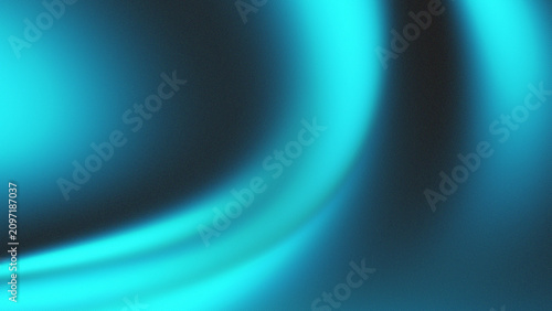 Gradient Abstract Background Halftone Cyan Ripple Wave Glass Effect Tech Banner