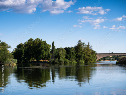 Obraz na płótnie landscape with river Main