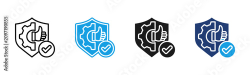 Photos Reliability icon multiple style collection