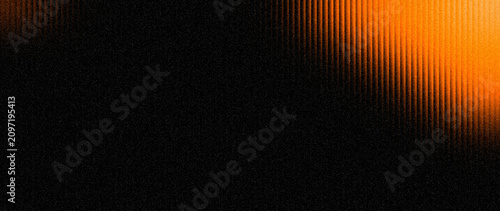 Orange vibrant gradient viewed behind linear vertical glass with grainy texture for website hero layouts.