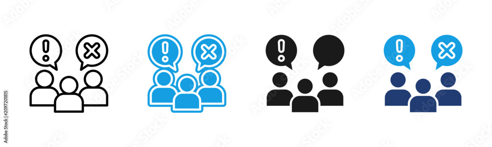 Foto Complaint icon multiple style collection