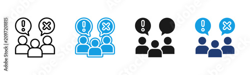 Foto Complaint icon multiple style collection
