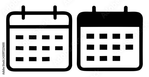 Bild auf Leinwand Black and white vintage microphone icons with stand outline and solid style on t