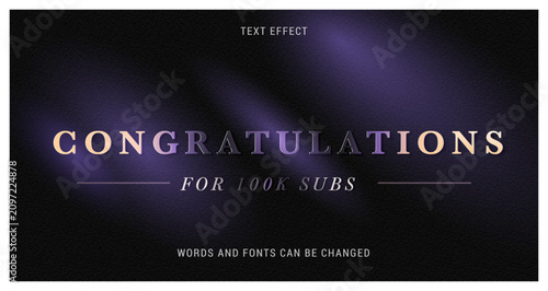 accomplishment text effect editable eps cc