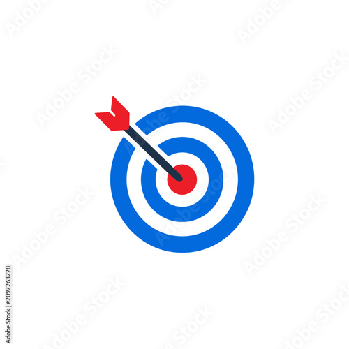 Target icon logo flat vector design