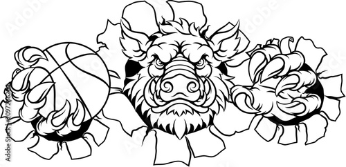 Boar Wild Hog Razorback War...