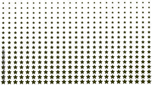 Slika na platnu Dark olive green stars arranged in a repeating geometric halftone pattern that g