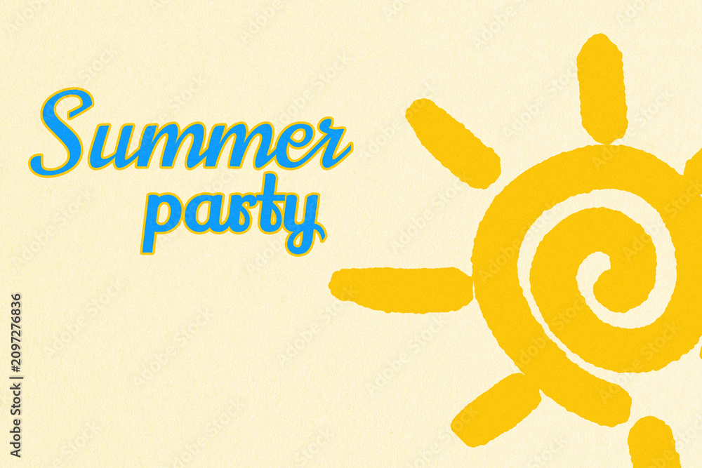 Fototapeta premium Celebrating together during a happy birthday party in a bright summer setting