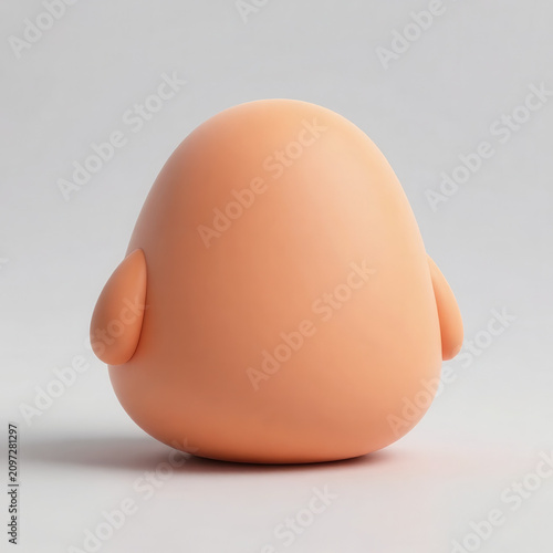 egg on white background