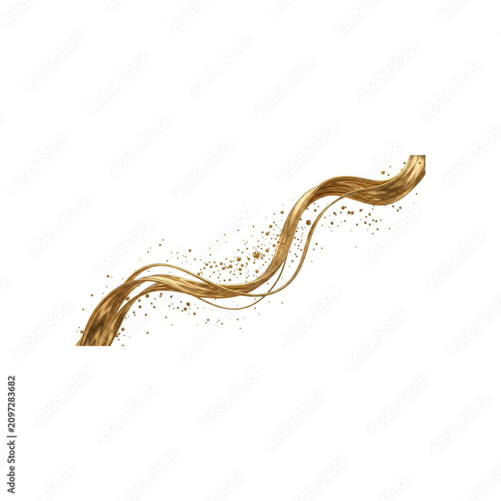 Naklejka premium Floating Arc Splash