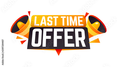 Photography Last time sale, price off offer deadline badge