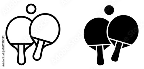 Foto ping pong icon for website app