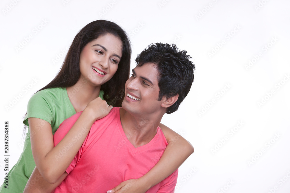 Fototapeta premium Portrait of a young man and woman