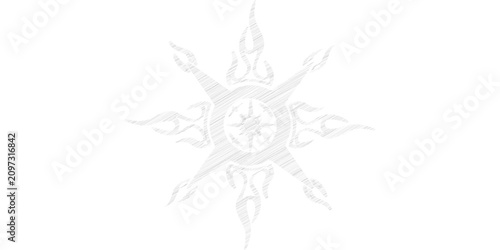 Tableau sur toile Close-up of a snowflake with intricate ice crystal patterns and detailed frost s