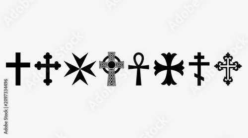 Cross Artwork Collection – High‑Resolution Display Representing Christian Faith, Artistic Diversity, and Symbolic Design for Religious, Cultural, and Creative Projects