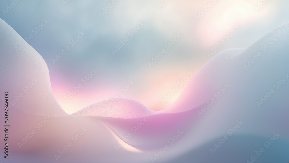 Obraz premium Ocean Blur Background Abstract sunrise sky and ocean nature scenery.