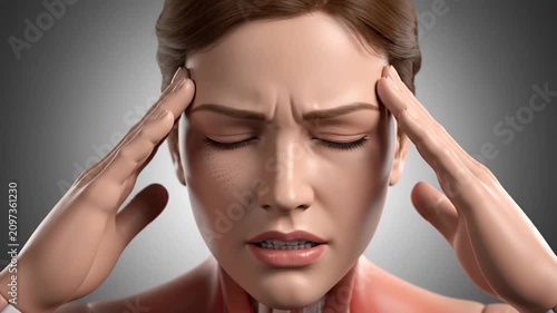 young woman covering her ears