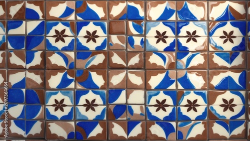 Wall tiles showcasing traditional old Lisbon, featuring classic Portuguese decoration details and ceramic art craftsmanship