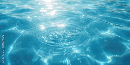 Water surface with ripples and sunlight reflections