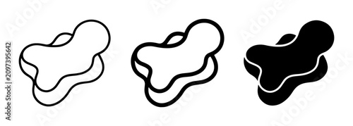 Foto 70 Abstract Blob Shapes, Organic Forms, Fluid Elements, Minimalist Icons, Vector