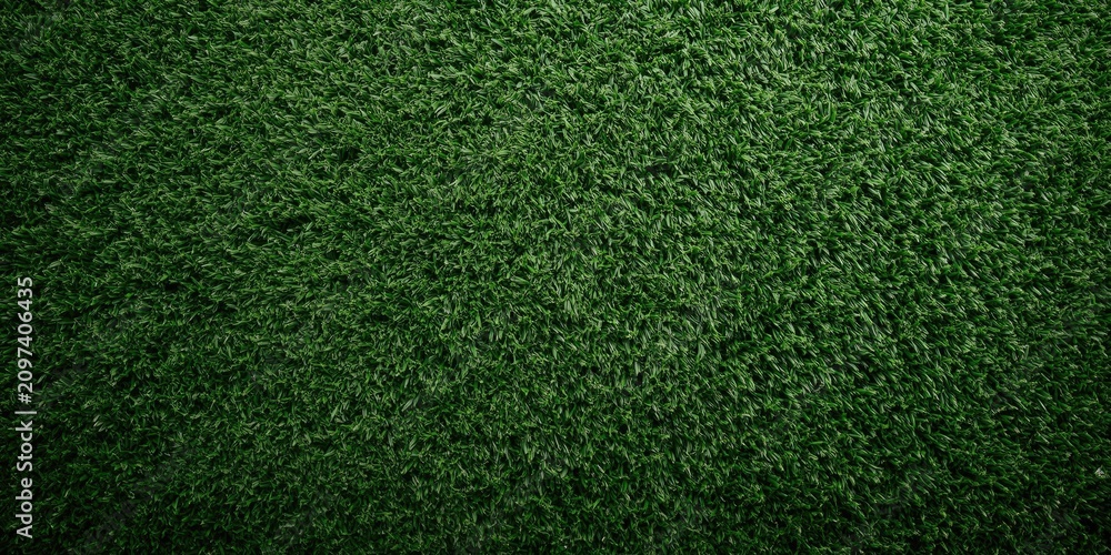 Obraz premium Artificial Grass Texture Background in Deep Green Color