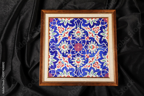 Handmade ceramic wall decorations. Turkey.