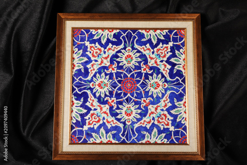 Handmade ceramic wall decorations. Turkey.