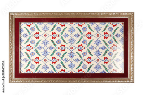 Handmade ceramic wall decorations. Turkey.
