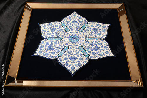 Handmade ceramic wall decorations. Turkey.