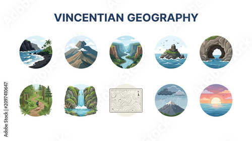 Canvastavla Geographical landmarks of Saint Vincent and the Grenadines