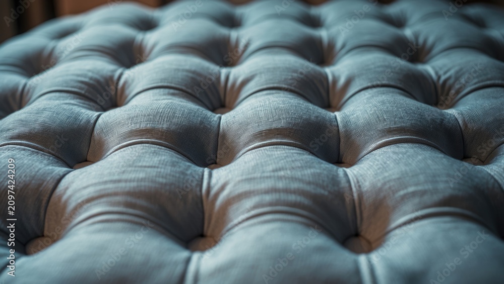 Obraz premium Upholstered furniture featuring quilted upholstery design.