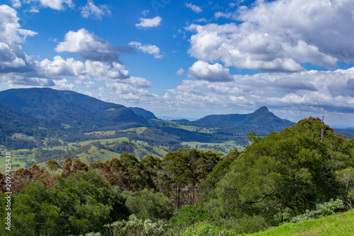 mountain landscape with blue sky