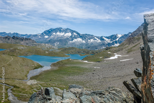 Lago Leyta sul colle del Nivolet, nel cuore del Parco Nazionale del Gran Paradiso