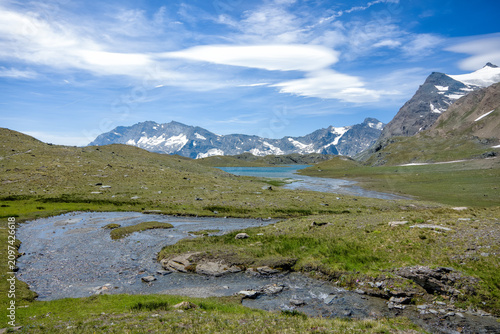 Lago Leyta sul colle del Nivolet, nel cuore del Parco Nazionale del Gran Paradiso