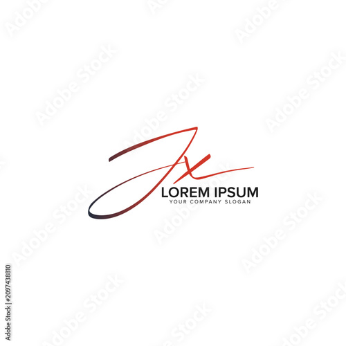 JX Logo Design, JX Initials Monogram, JX Handwritten Signature Logo, Elegant JX Letters, Luxury Monogram Vector, Custom Branding Identity, Premium Typography Design